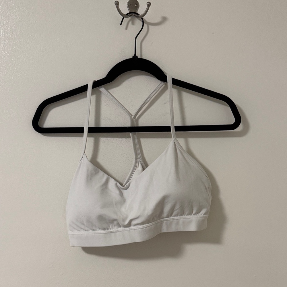 Lululemon Athletica White Strappy Sports Bra